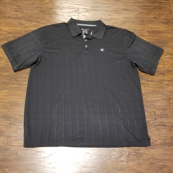 Champion Other - Men's Champion black polo shirt